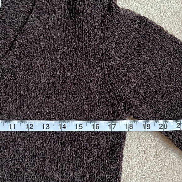 Olsen mid thigh length button up cardigan in brown size US 8 - Picture 4 of 8